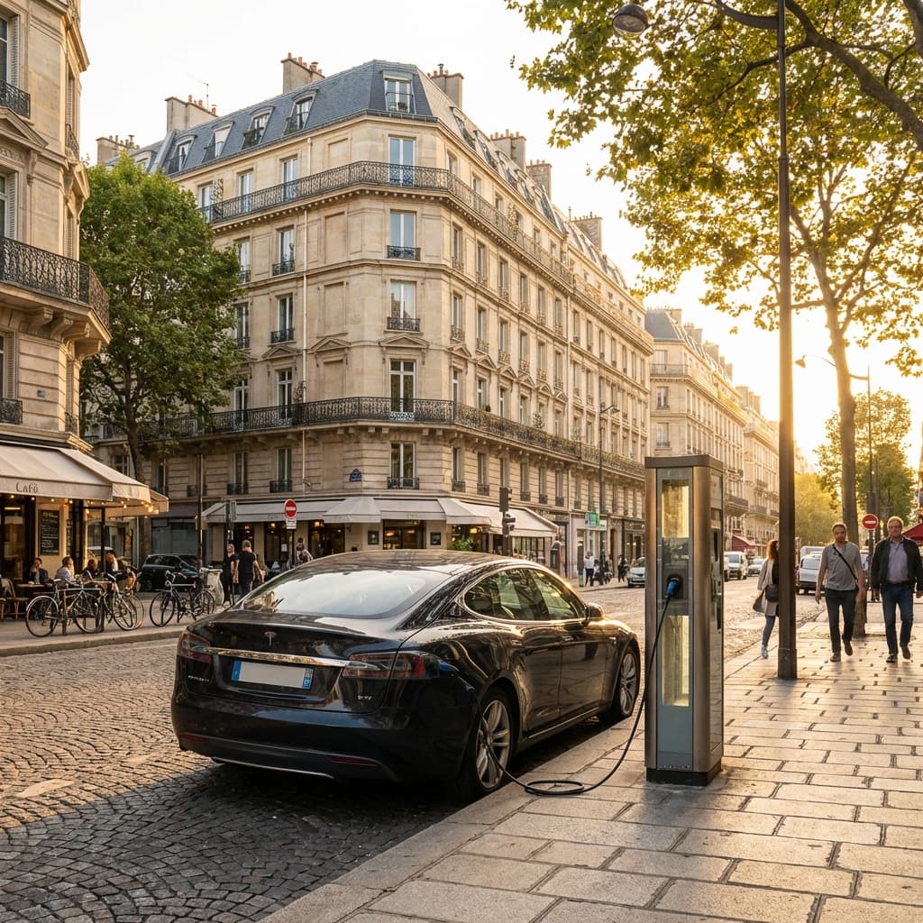 Installation borne de recharge Paris